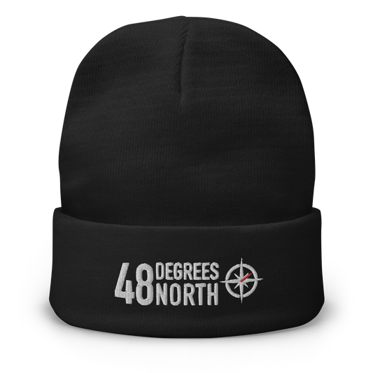 48 Degrees North Logo Embroidered Beanie