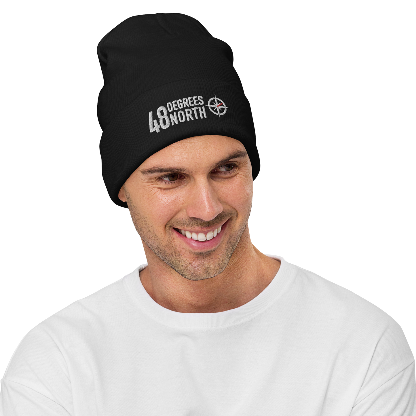 48 Degrees North Logo Embroidered Beanie