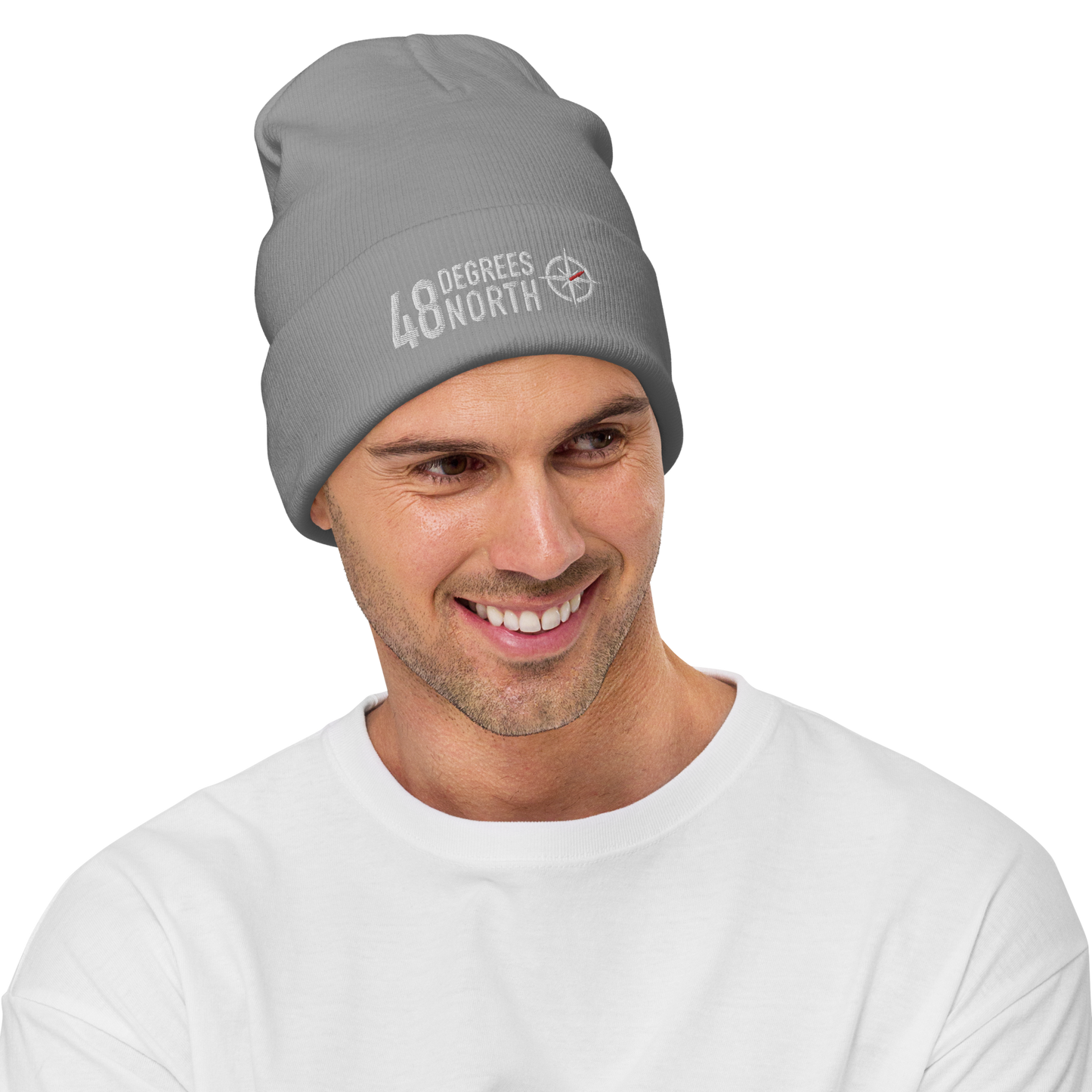 48 Degrees North Logo Embroidered Beanie