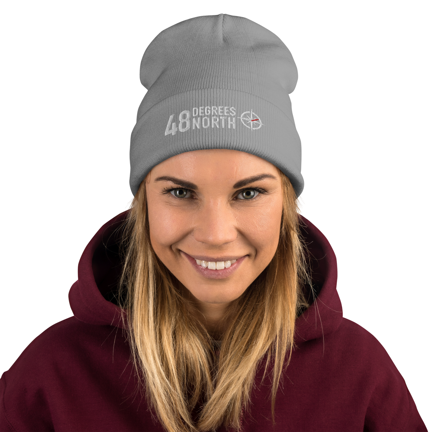 48 Degrees North Logo Embroidered Beanie