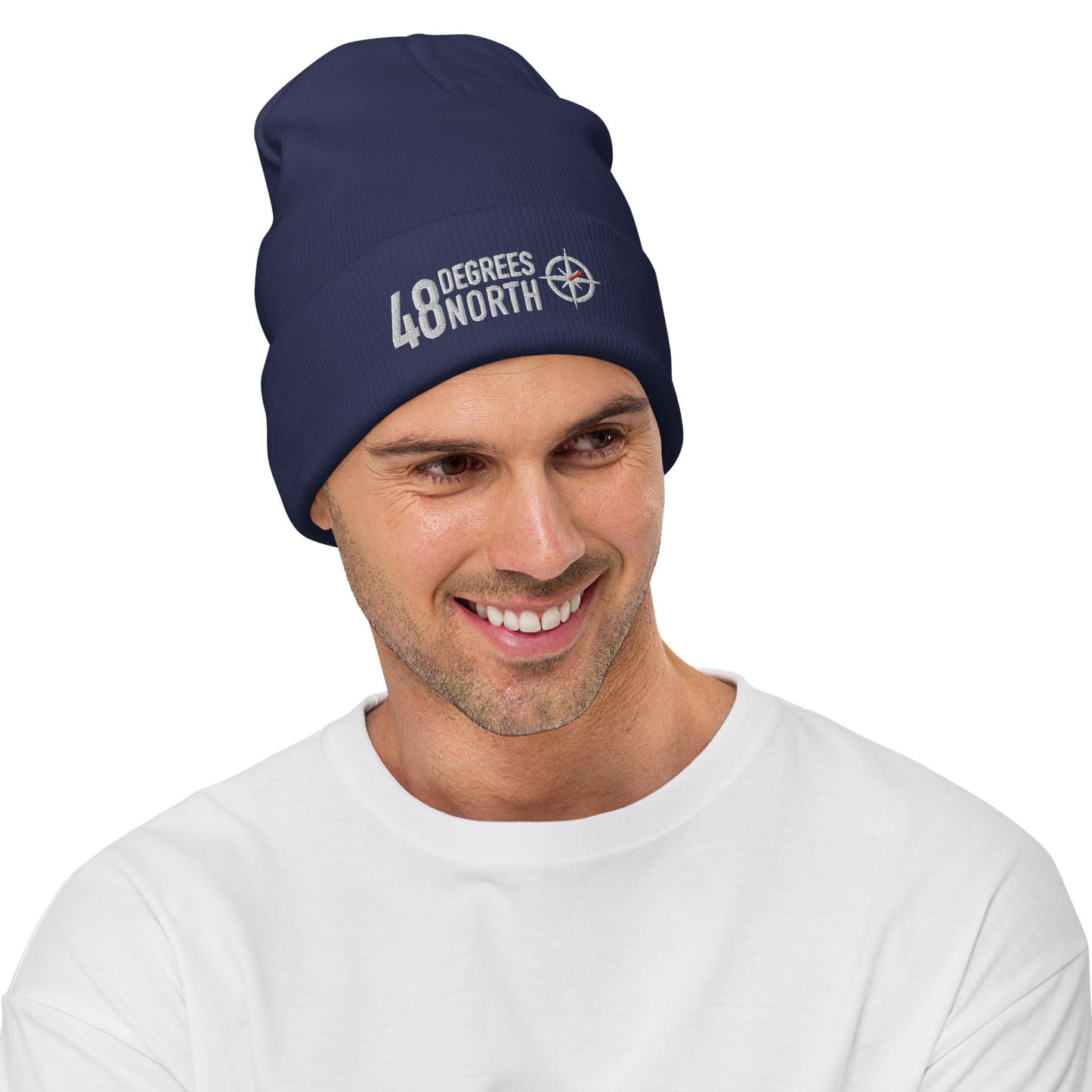 48 Degrees North Logo Embroidered Beanie