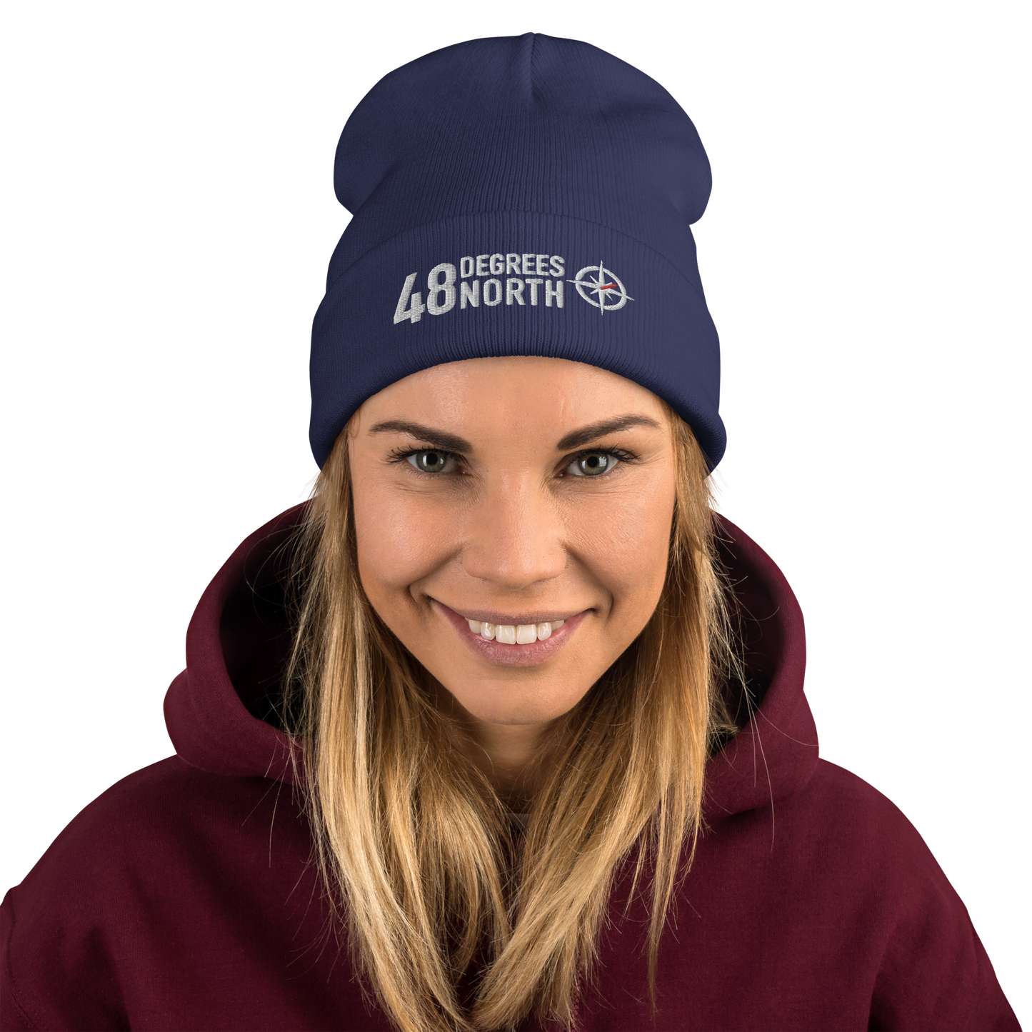 48 Degrees North Logo Embroidered Beanie