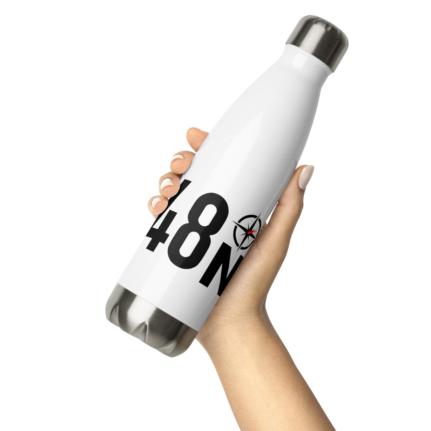 48ºN Logo Stainless Steel Water Bottle