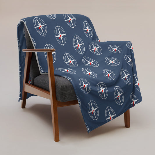 48ºN Compass Throw Blanket