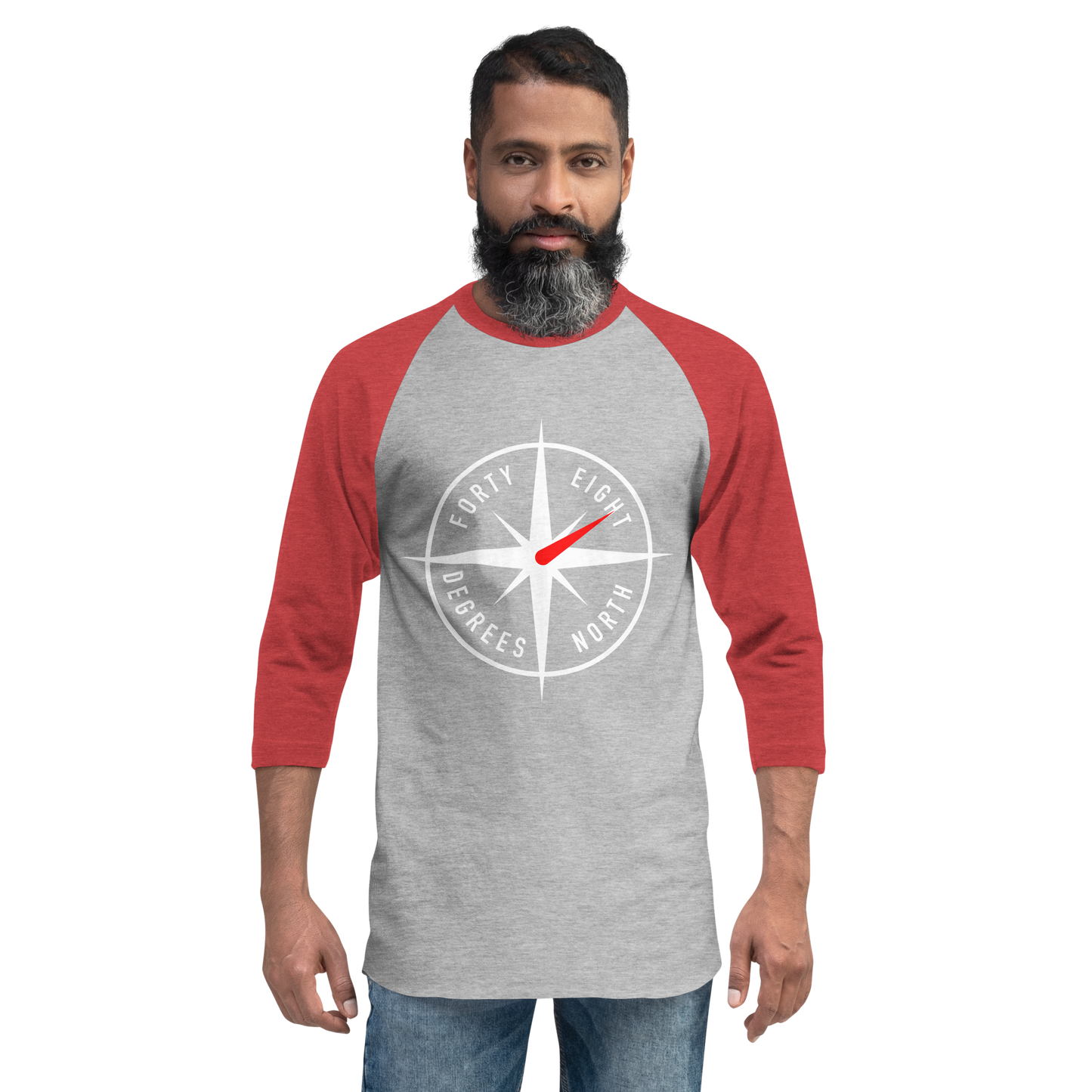 48ºN Logo 3/4 sleeve shirt