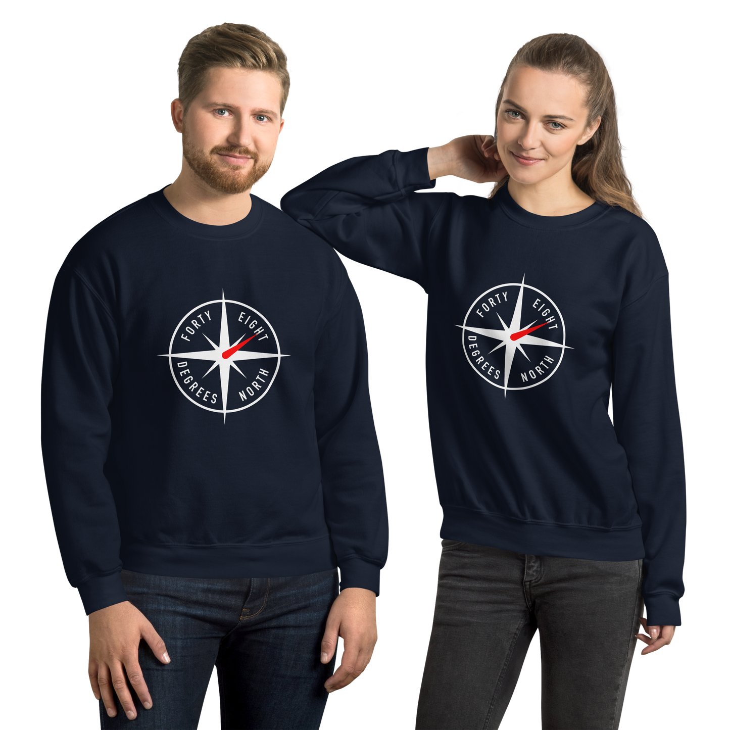 48ºN Compass Logo Crew Neck Sweatshirt