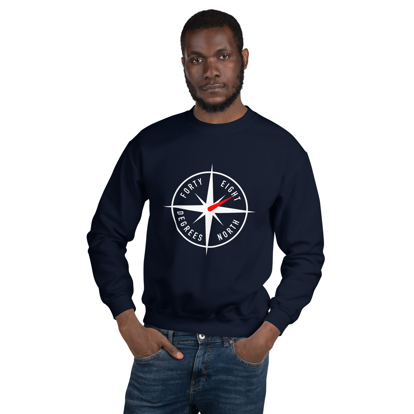 48ºN Compass Logo Crew Neck Sweatshirt