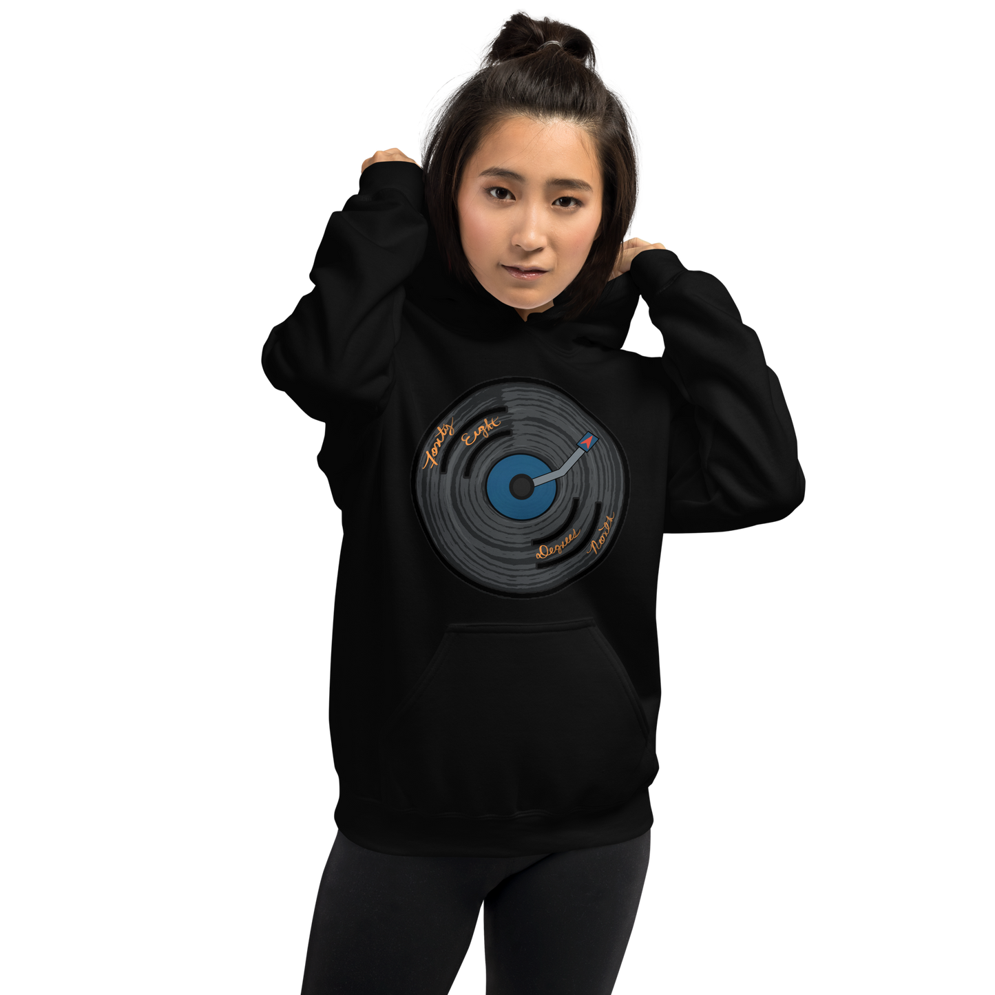 48ºN Vinyl Compass Unisex Hoodie