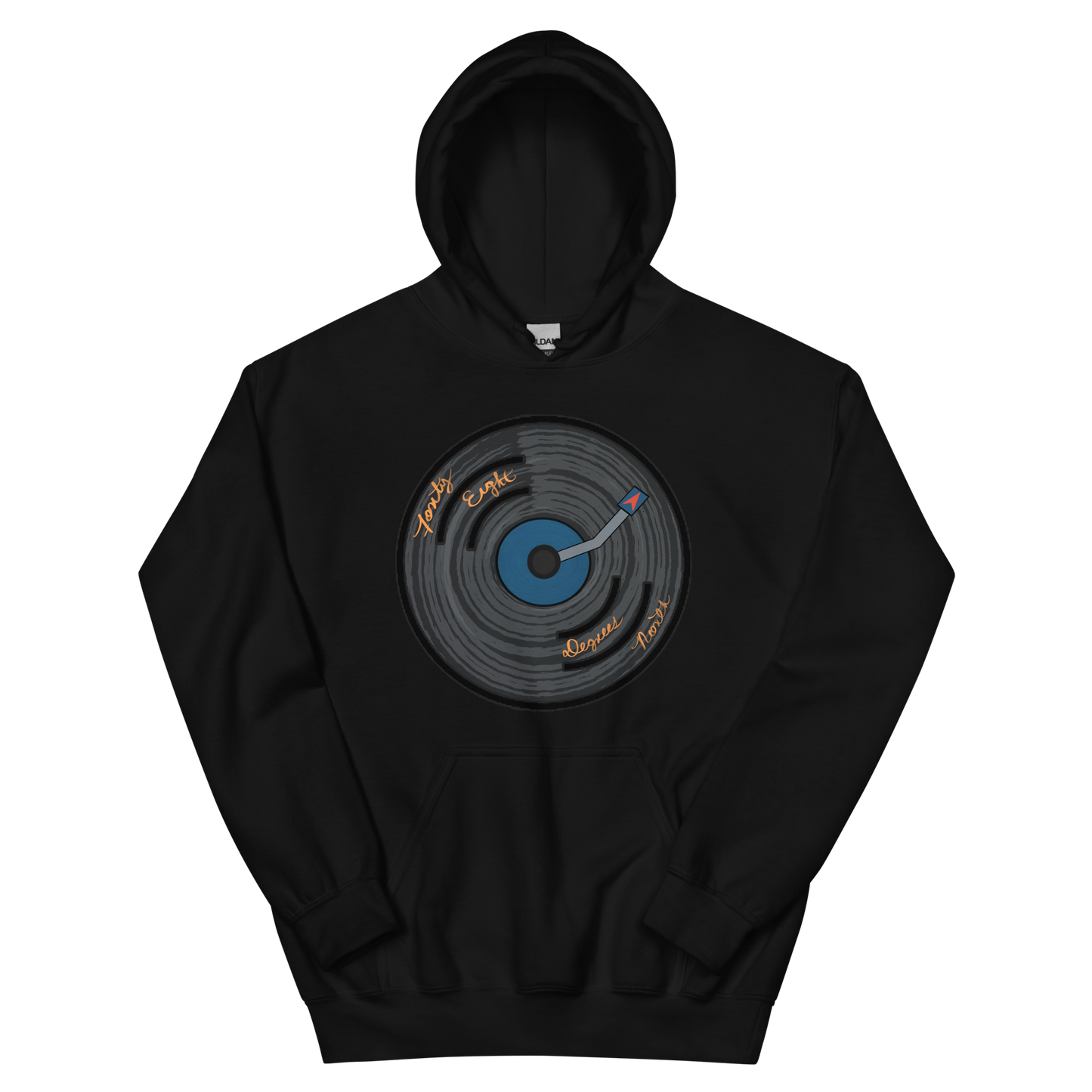 48ºN Vinyl Compass Unisex Hoodie