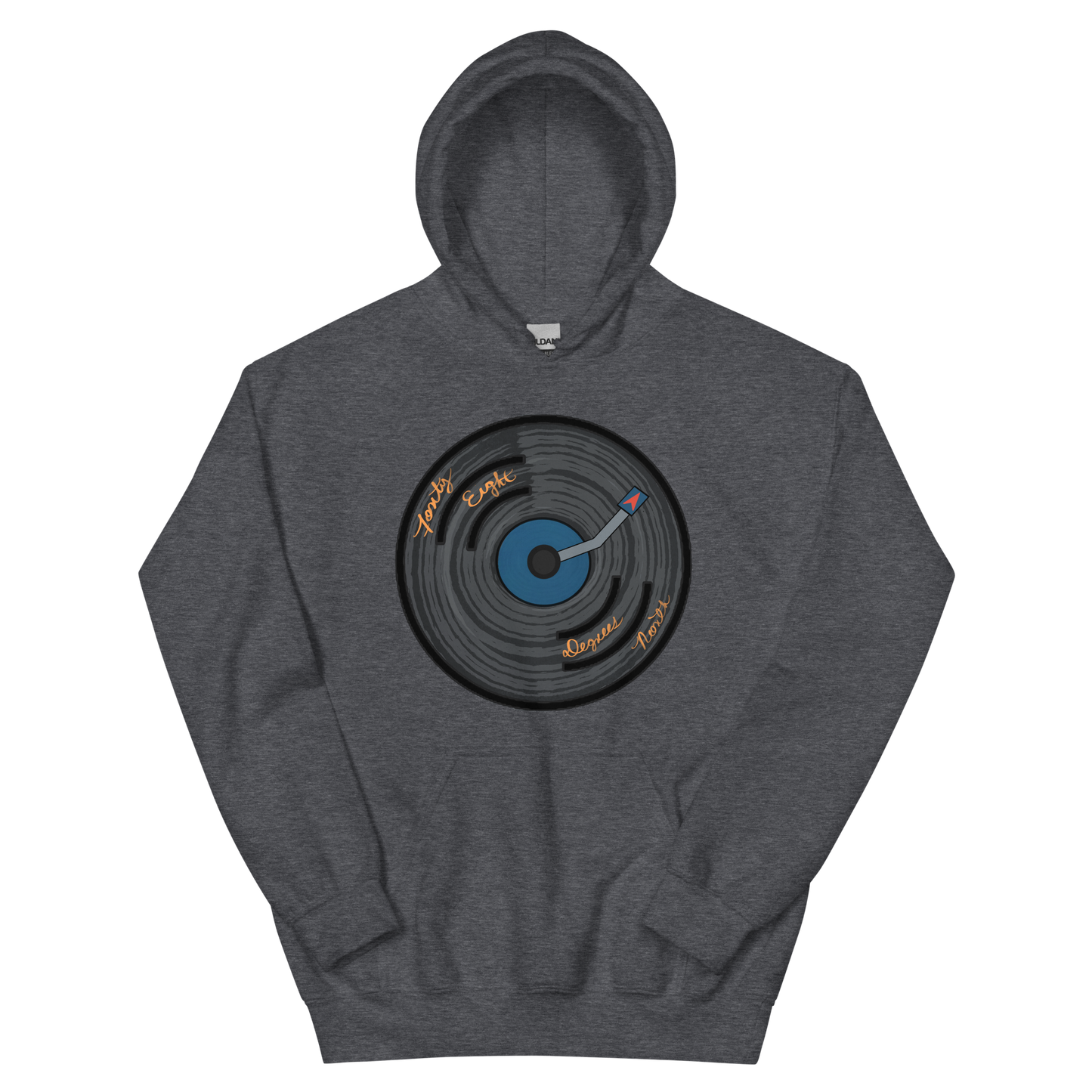 48ºN Vinyl Compass Unisex Hoodie