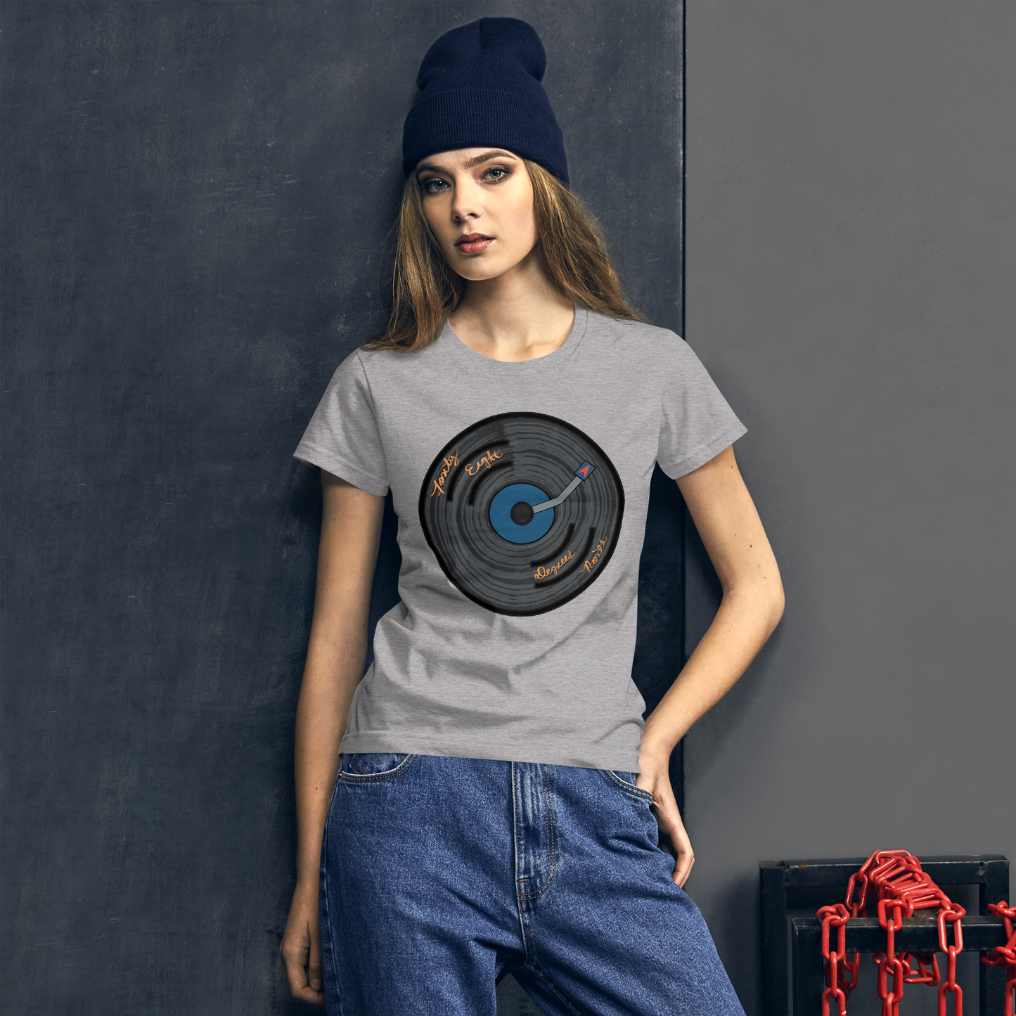 48ºN Vinyl Compass Women's T-Shirt