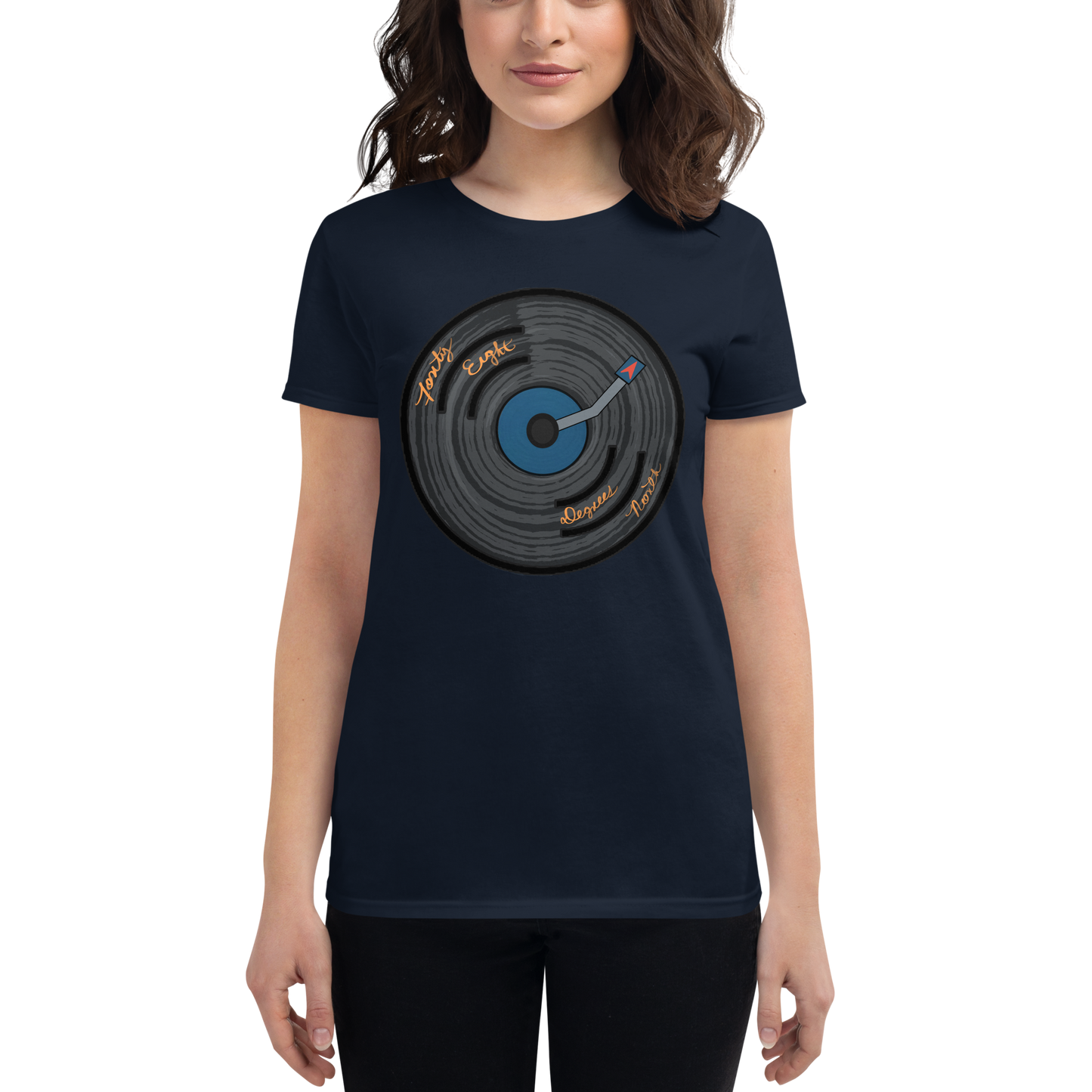 48ºN Vinyl Compass Women's T-Shirt