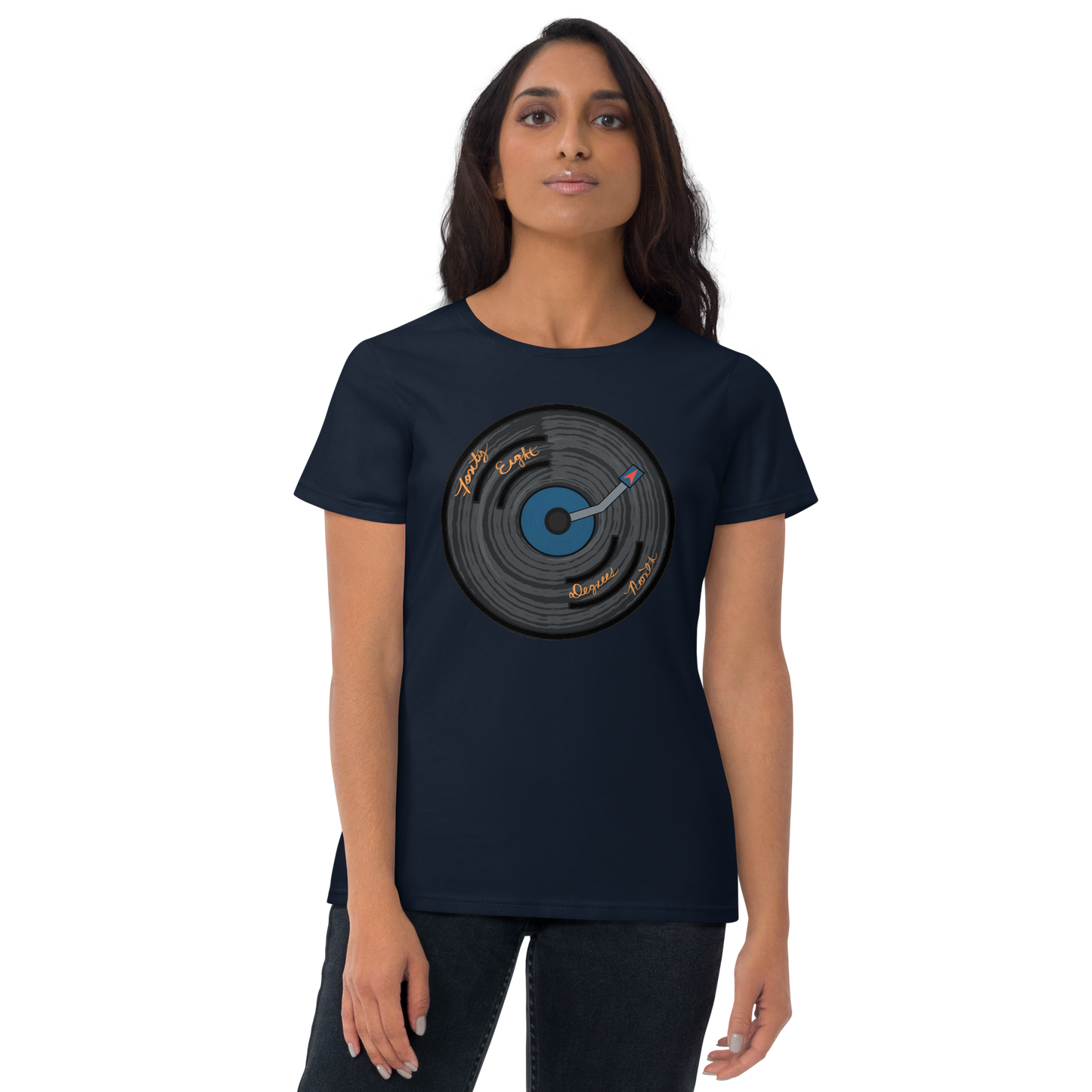 48ºN Vinyl Compass Women's T-Shirt