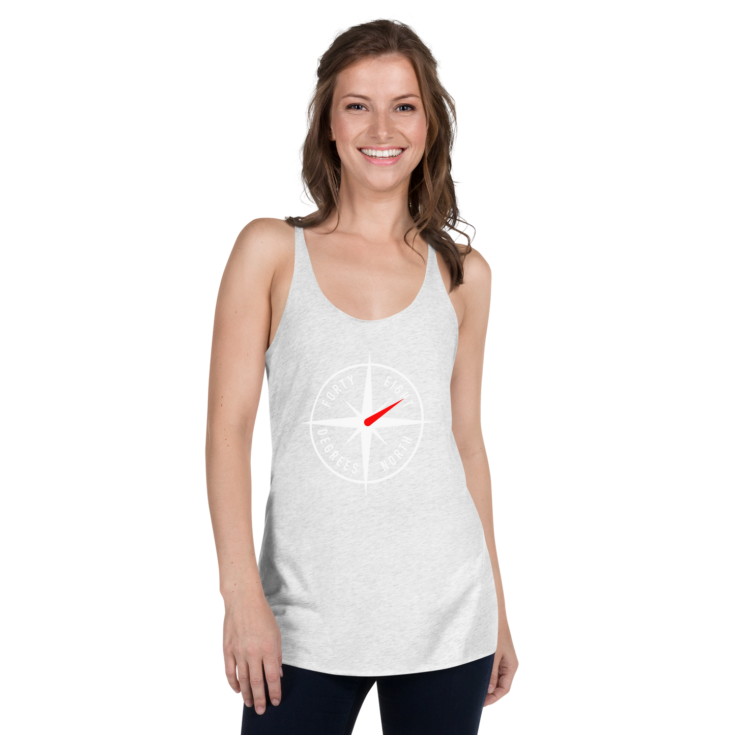 48ºN Logo Women's Racerback Tank