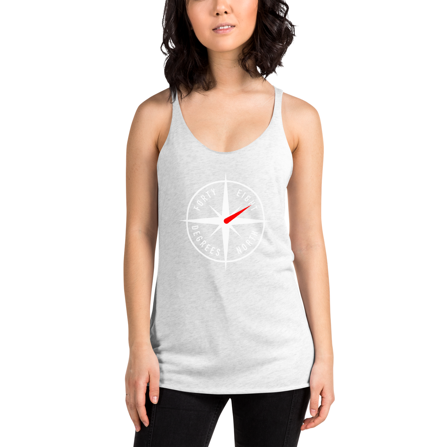 48ºN Logo Women's Racerback Tank