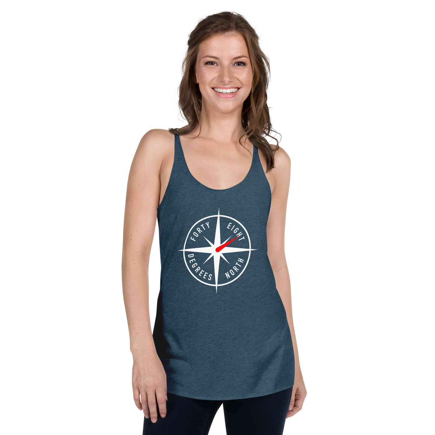 48ºN Logo Women's Racerback Tank