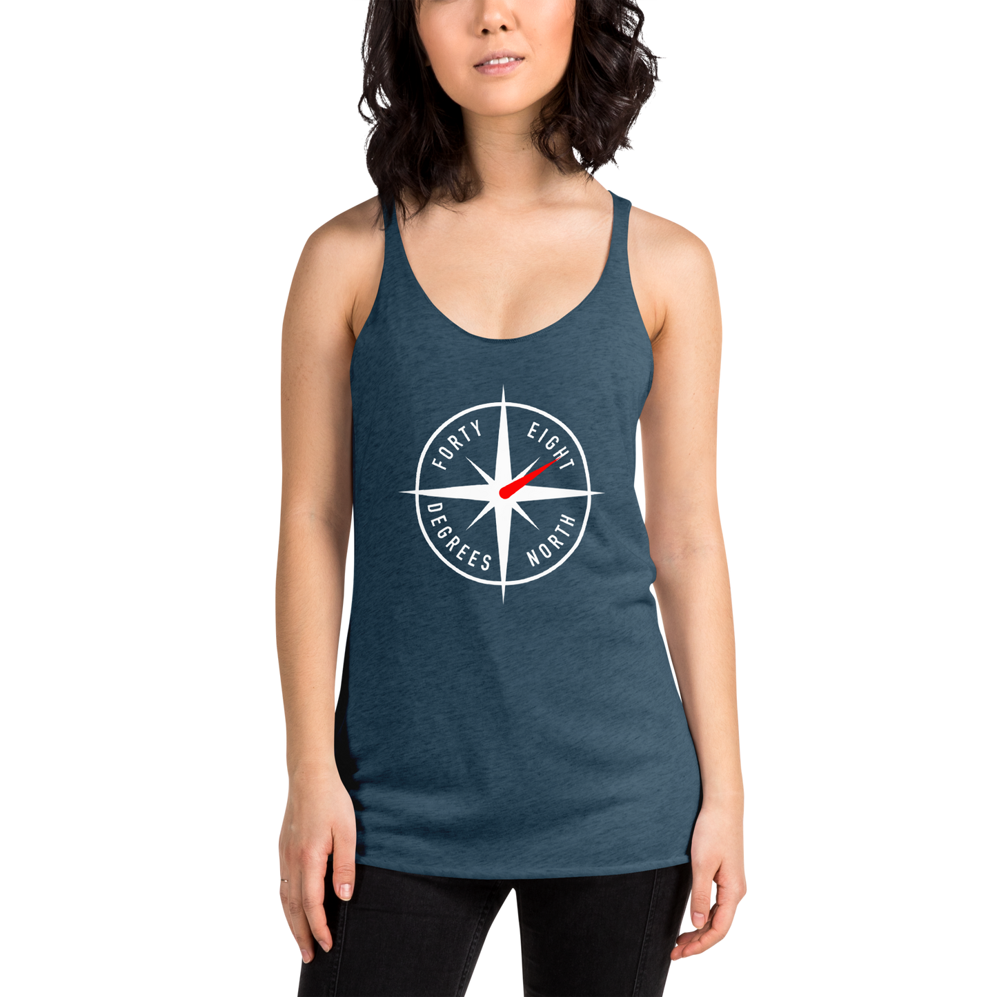 48ºN Logo Women's Racerback Tank