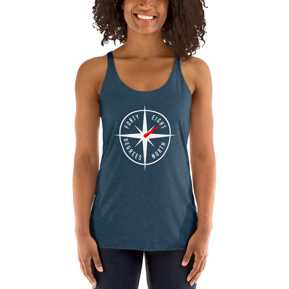 48ºN Logo Women's Racerback Tank