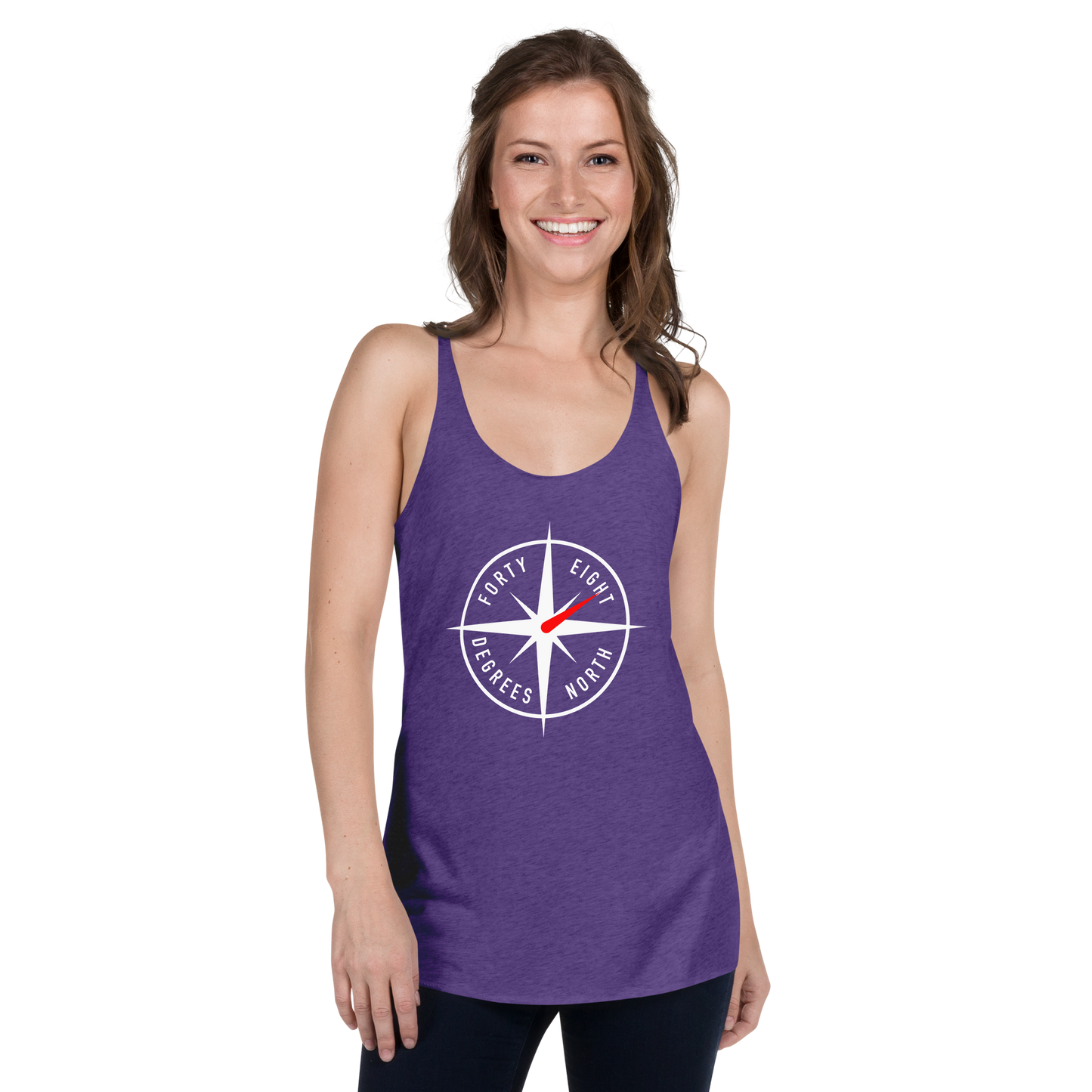 48ºN Logo Women's Racerback Tank