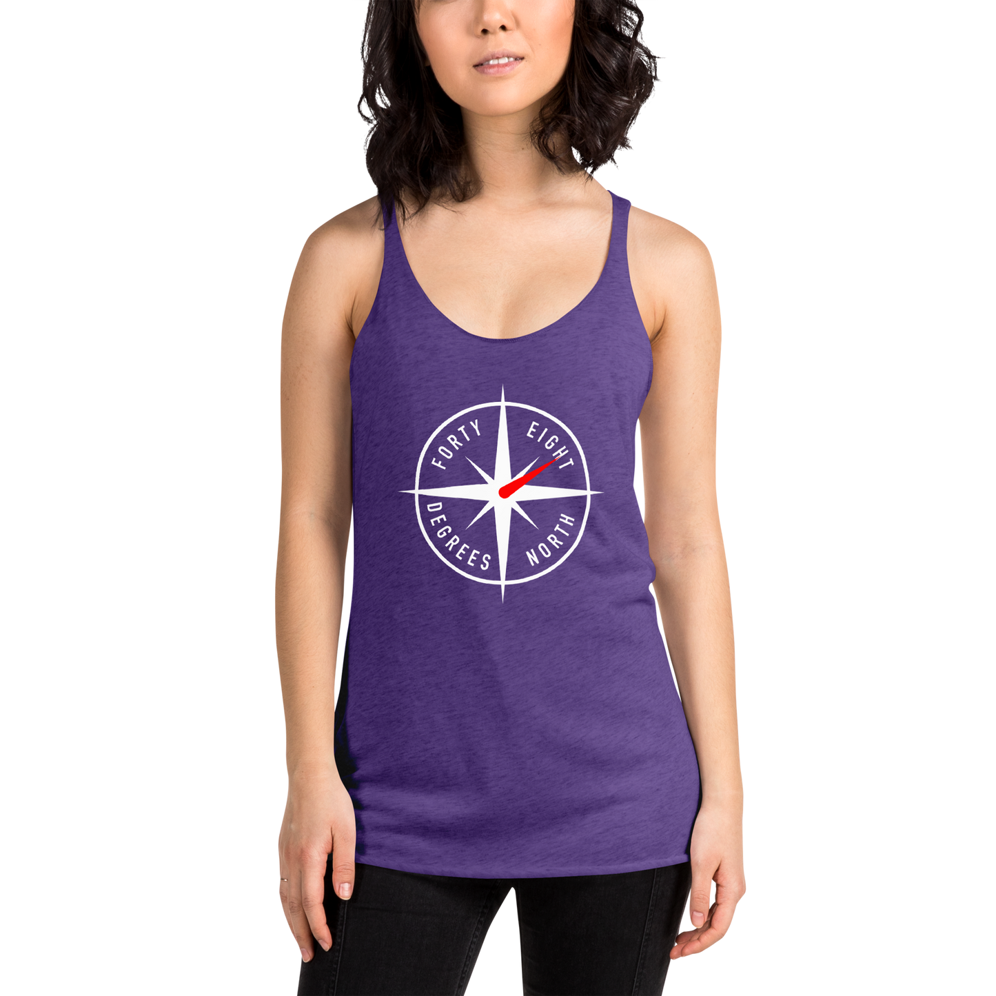 48ºN Logo Women's Racerback Tank